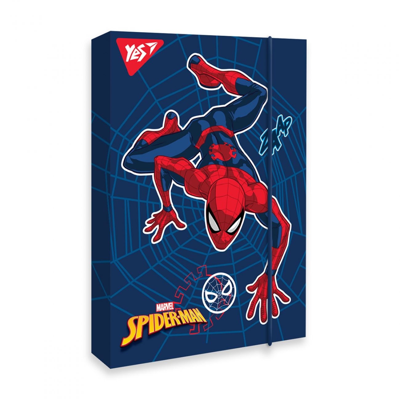 Папка для праці карт. на гумці А4 "YES" /491957/ "Marvel Spiderman" (1/20)