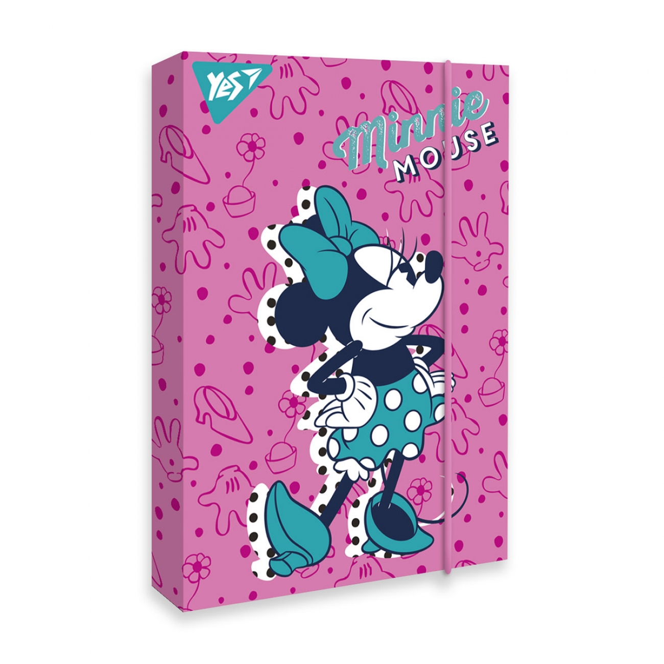 Папка для праці карт. на гумці А4 "YES" /491956/ "Minnie Mouse" (1/20)