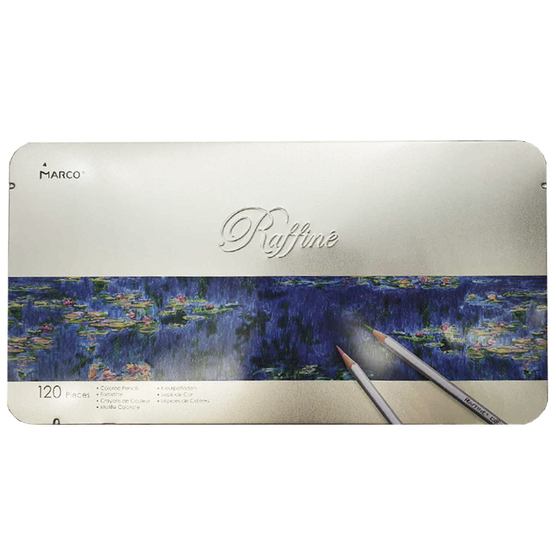 Colored pencils "Marco Raffine" 120 pcs. /7100-120TN/ metal pencil case (1/2/8)