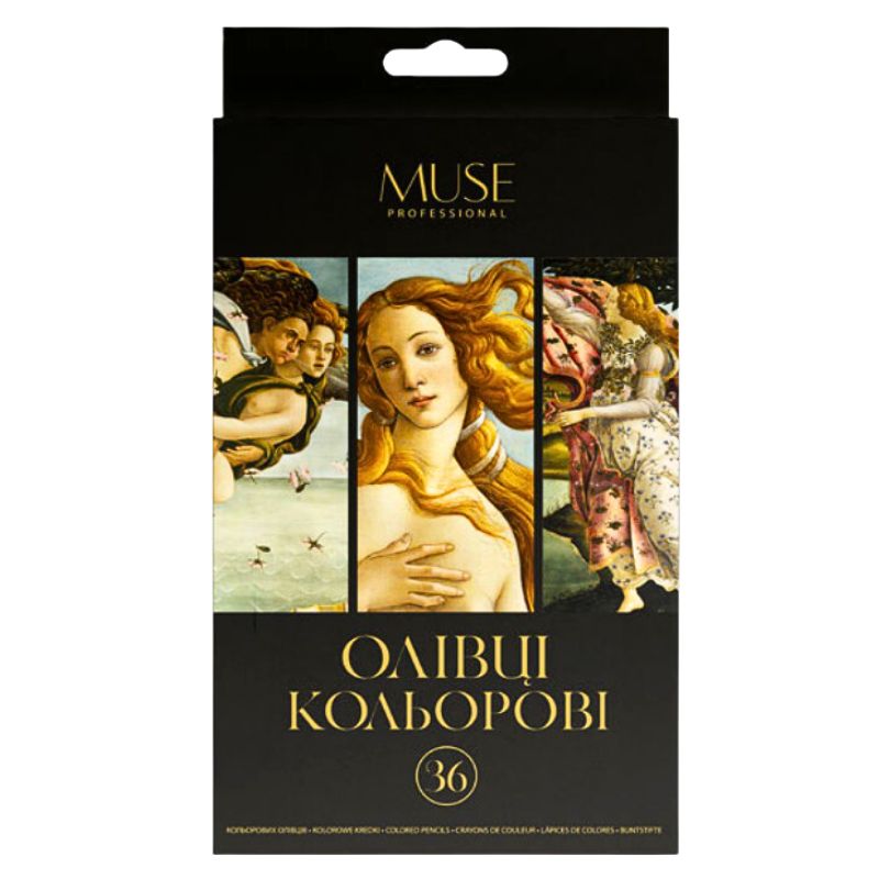 Colored pencils "MUSE" 36 pcs. /105M-36/ three-sided, chinka (1/4)
