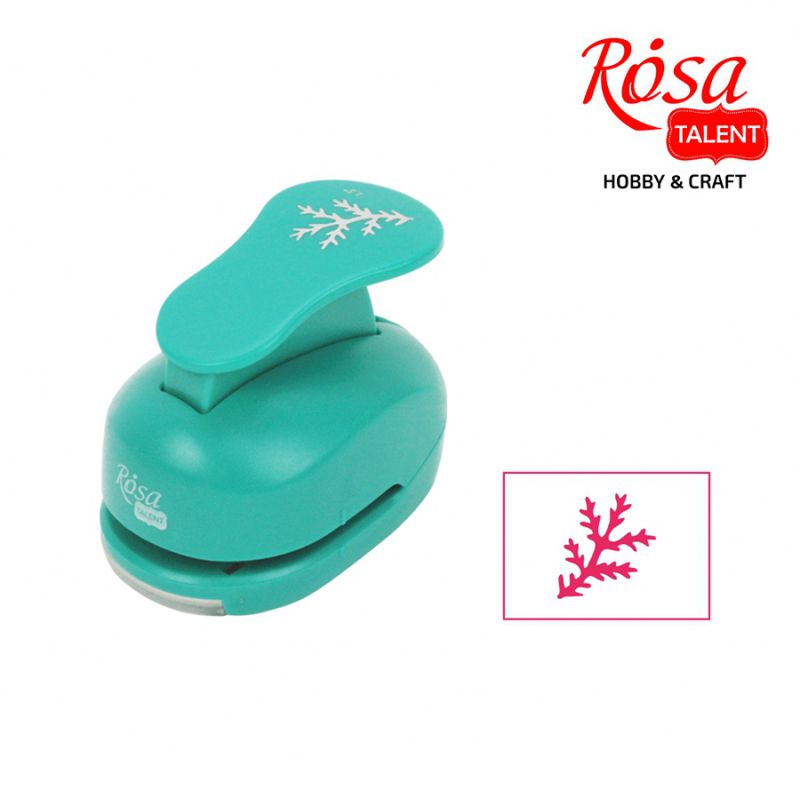 Shaped hole punch "ROSA Talent" /168/ 3.8 cm "Leaflet-2"