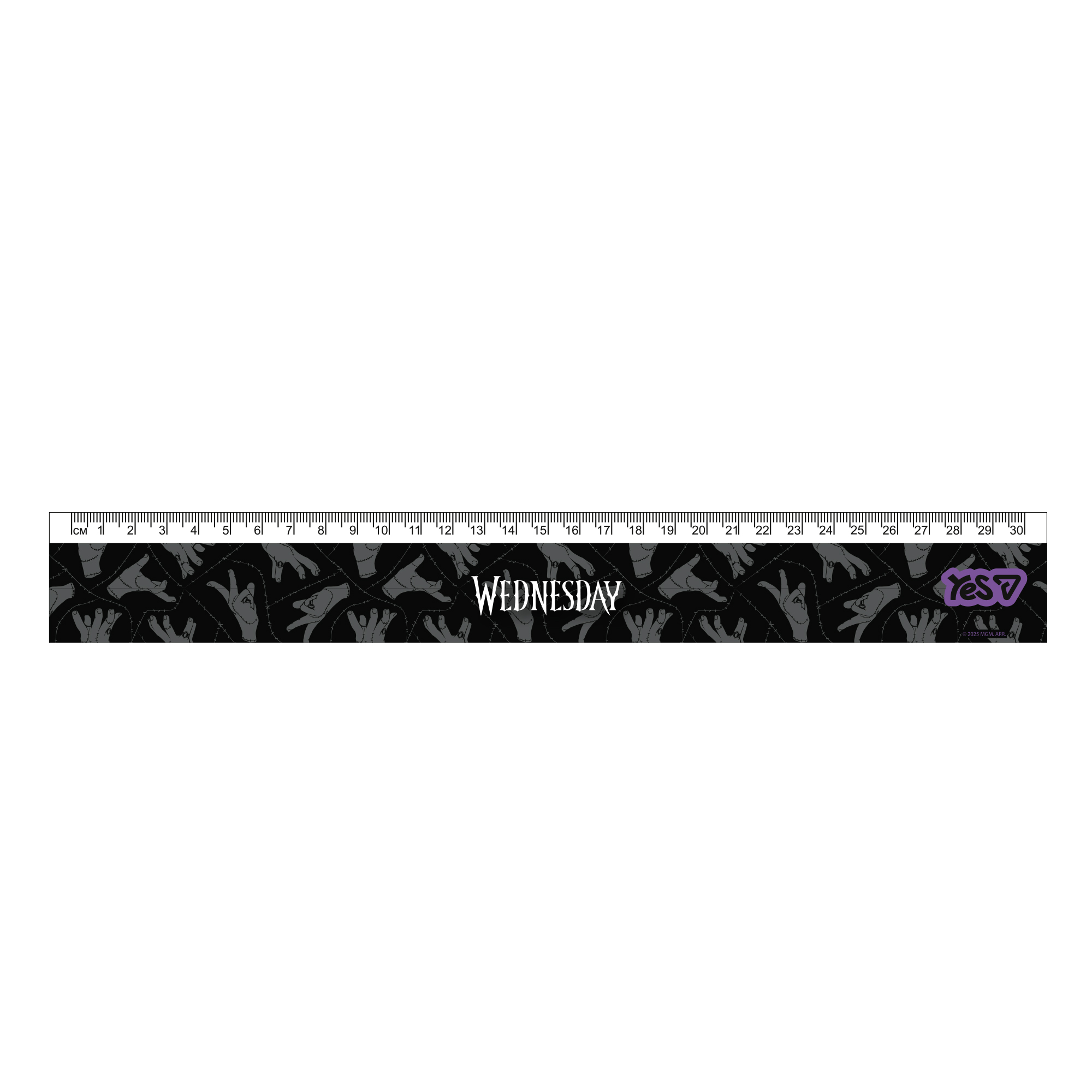 Ruler 30 cm "YES" /370764/ "Wednesday" (1/20/500)