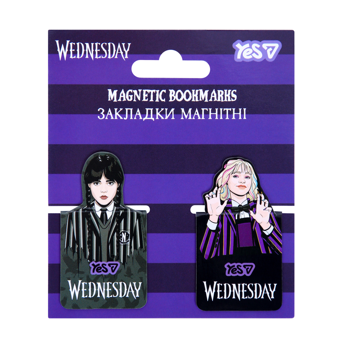 Закладка-магніт "YES" /708818/ "Wednesday", висікання, 2 шт (1/10/50)