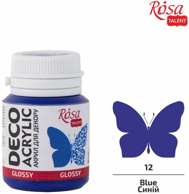 ACRYLIC for decoration "ROSA TALENT" /12/ Blue, glossy, 20 ml (1/140)
