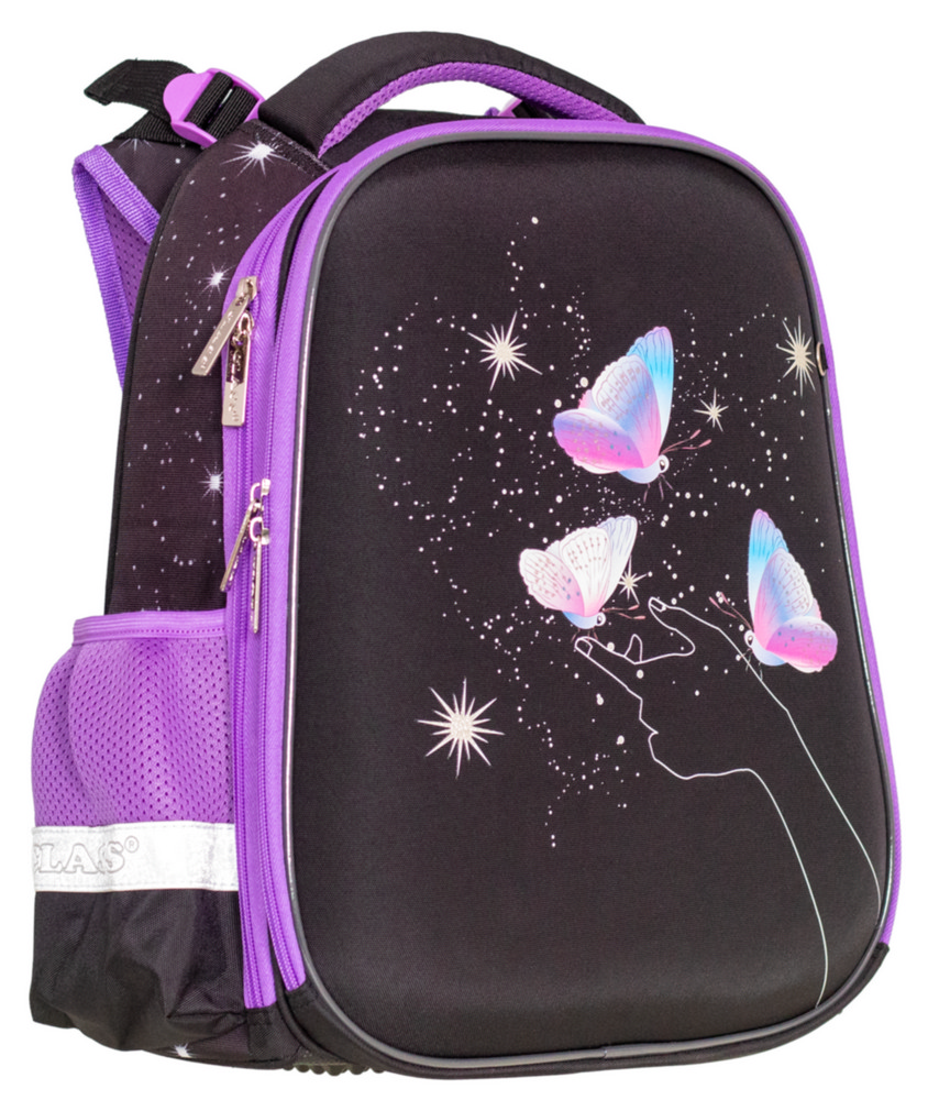 Backpack "CLASS" /2513C/ SchoolCase 2 compartments, 39x28x21cm, "Butterfly"