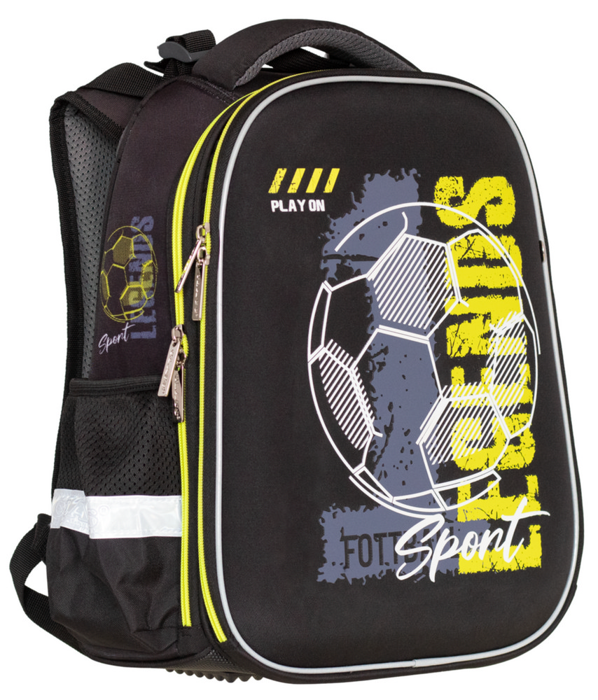 Backpack "CLASS" /2517C/ SchoolCase 2 compartments, 39x28x21cm, "Football"