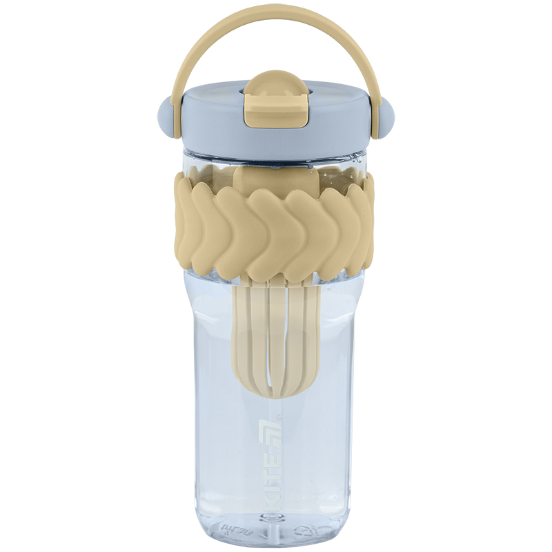 Water bottle "Kite" /K25-1231-1/ 900 ml, beige-blue (1/48)