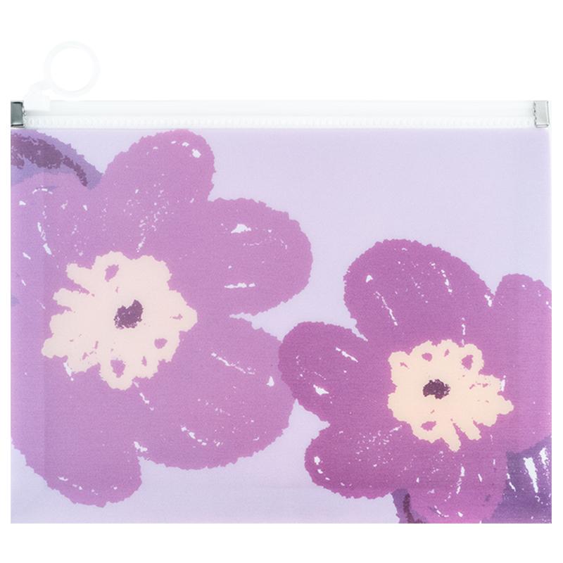 Folder with zip-lock slider, A4+ "Axent" /1498-39-A/ Lavender-4 (1/12/240)
