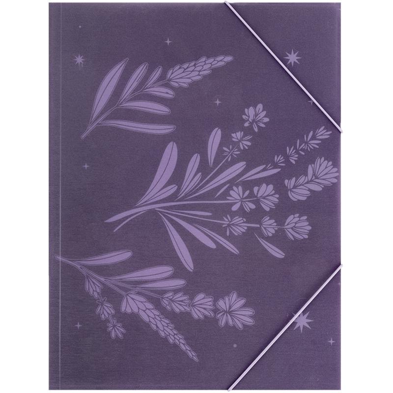 Folder on rubber bands A4+ "Axent" /1509-36-A/ Laura Ashley Lavender-1 (1/12/180)