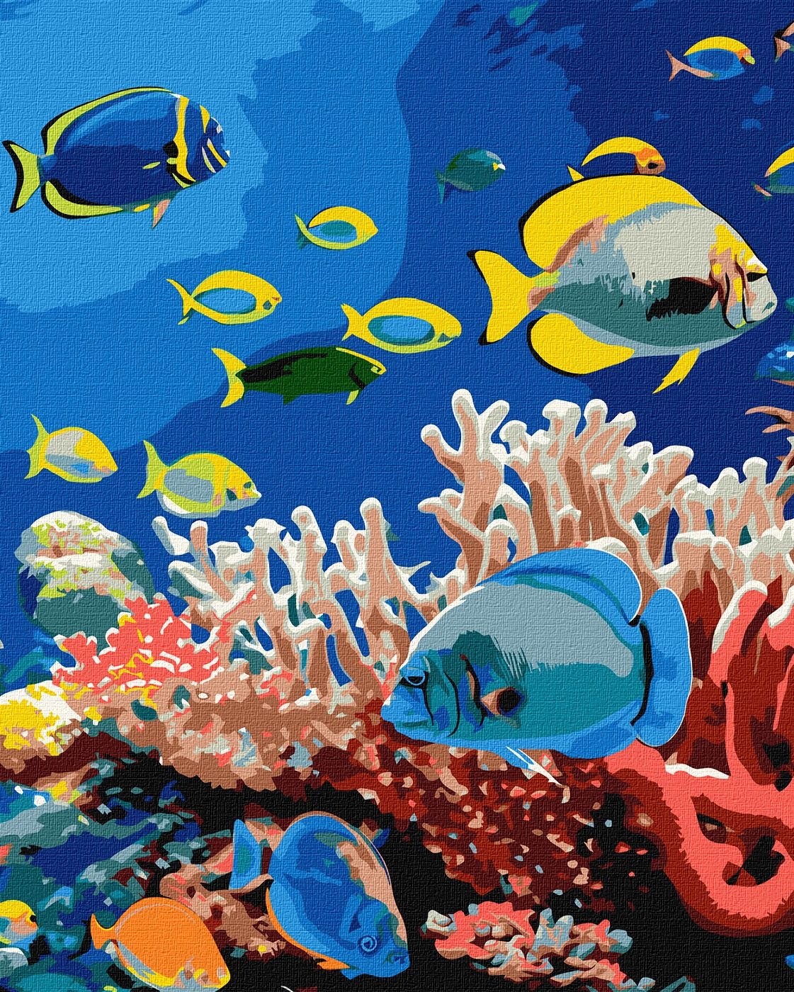 Painting by numbers "Ideyka" /KHO6704/ "Life of the ocean" 40*50 cm