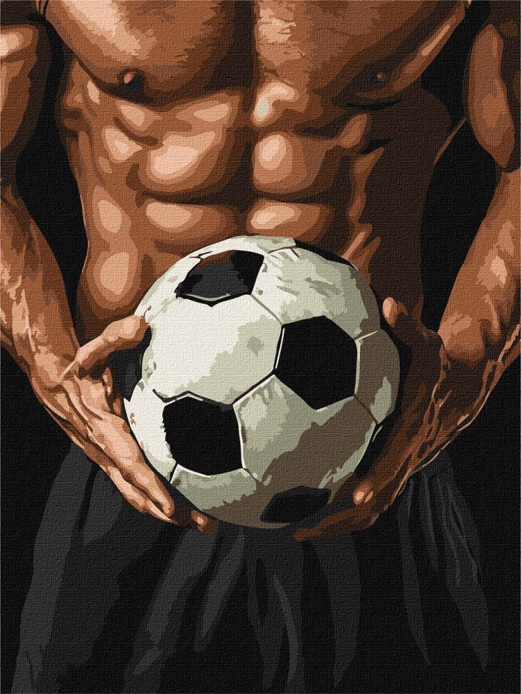 Картина за номерами "Ідейка" /KHO8627/  "Торс футболіста Football" 30*40см