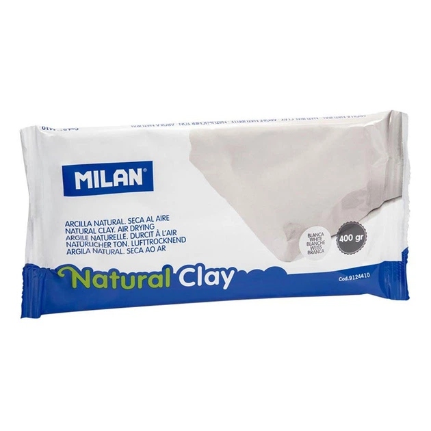 Natural clay "MILAN" /9124410/ "Terracotta" white 400g (1/10)
