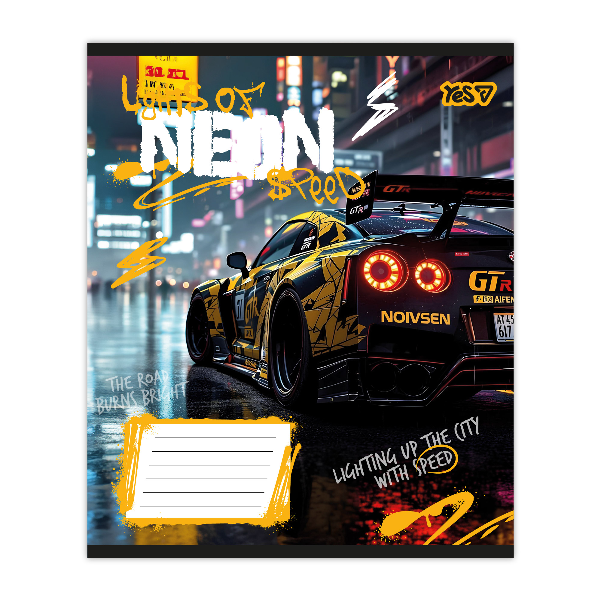 Student's notebook "YES" 24 sheets # /768812/ "Neon" (20/320)