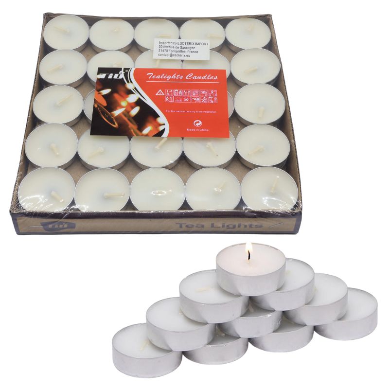 Set of candle-tablet tea "JO" /1634-6/ "Tealights" 6 gr., 50 pcs. (1/40)