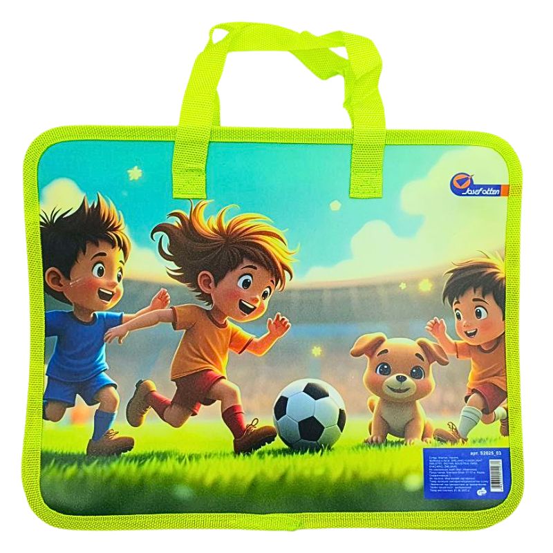 Папка-портфель 26*32см "JO" /S2025_03/ "Football" (1/12/120)