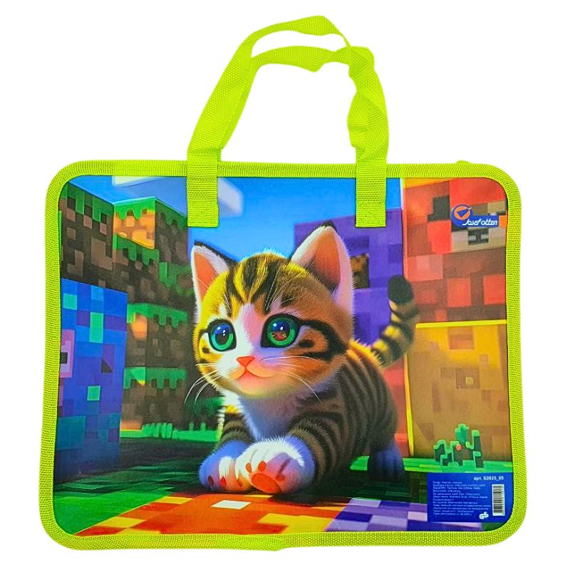 Папка-портфель 26*32см "JO" /S2025_05/ "Котик" (1/12/120)