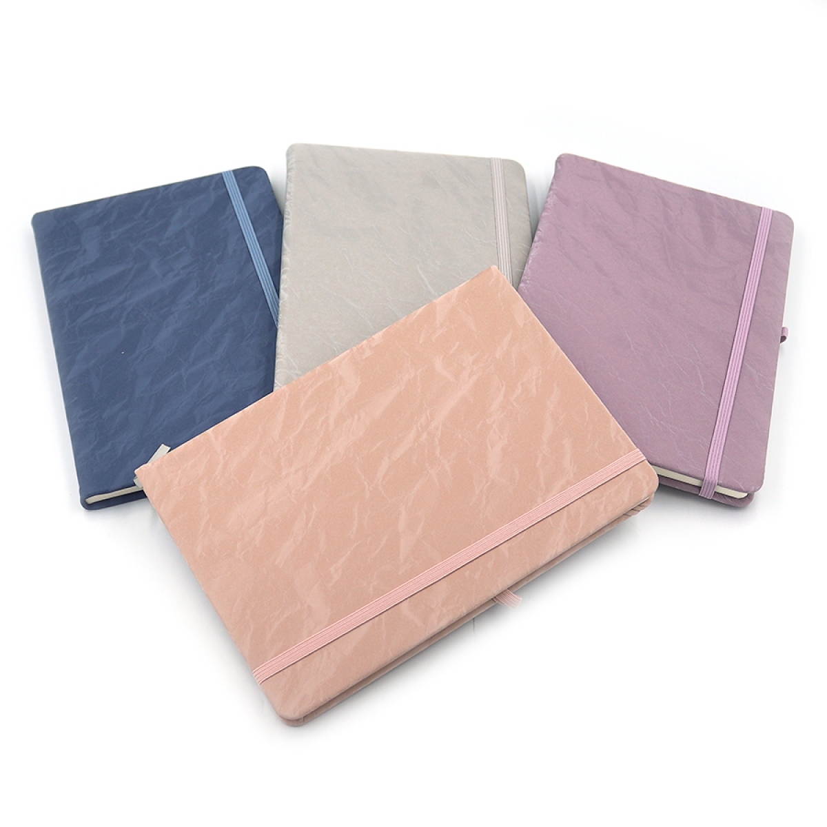 Notebook A5/80 sheets. "JO" /5803-12X/ on rubber band "Paper" # mix (1/16/96)