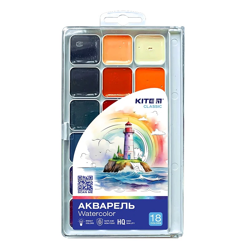 Watercolor "Kite" 18 col. /K-066/ Classic (67691) (1/12)