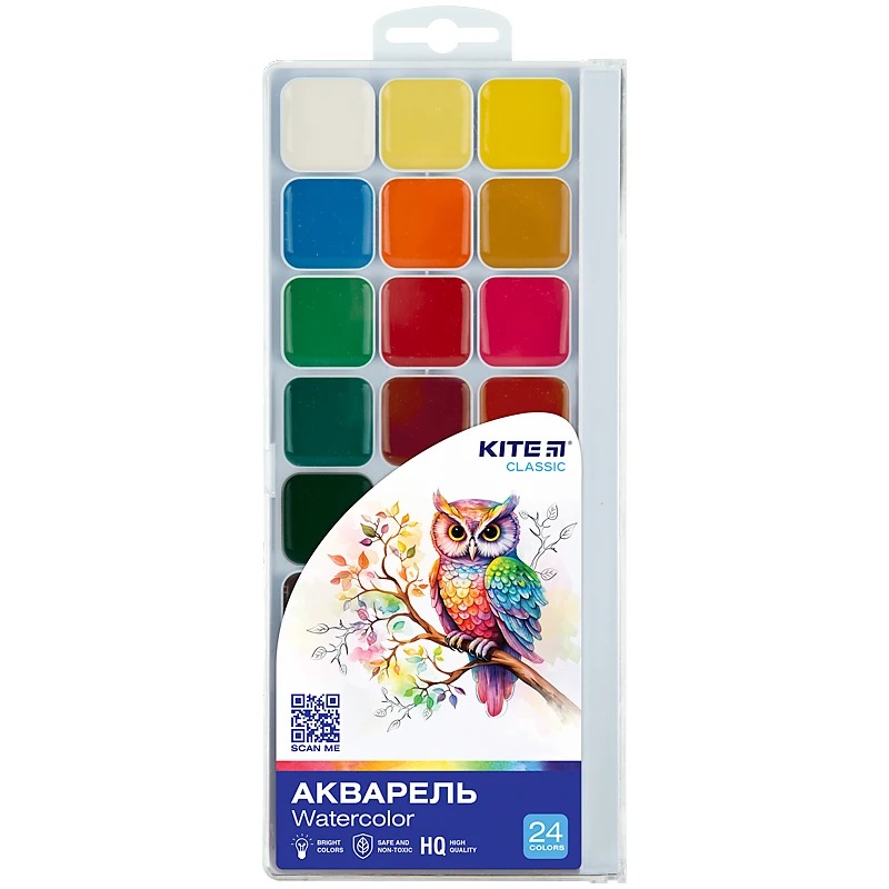 Watercolor "Kite" 24 col. /K-442/ Classic (67721) (1/12)