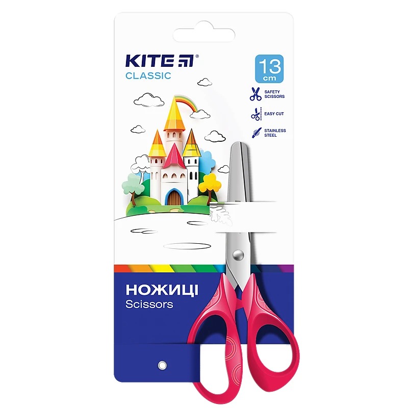Children's scissors "Kite" /K-122-1/ 13cm Classic (67693) (1/24)