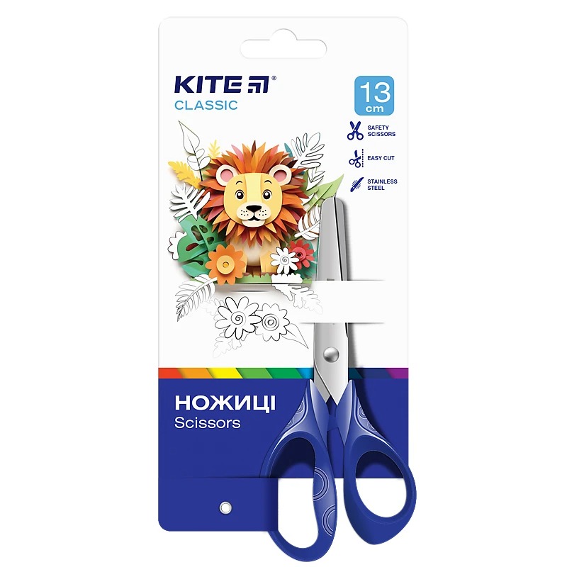 Children's scissors "Kite" /K-122-2/ 13cm Classic (67696) (1/24)
