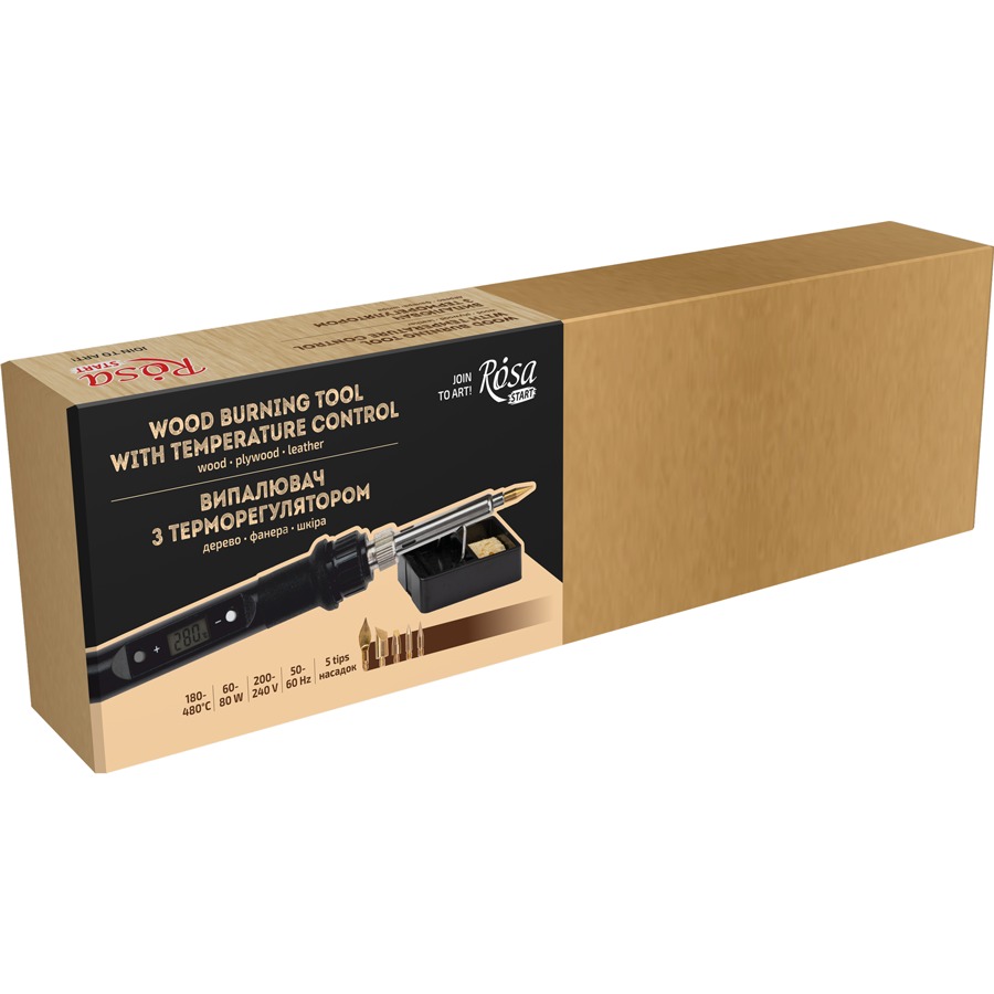 Wood burner "ROSA START" /936H/ with temperature regulator, 5 nozzles