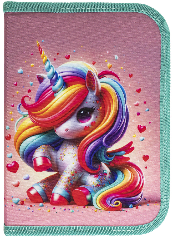 Pencil case "CLASS" /25001C/ pencil case 1 compartment, empty, "Cute Unicorn"
