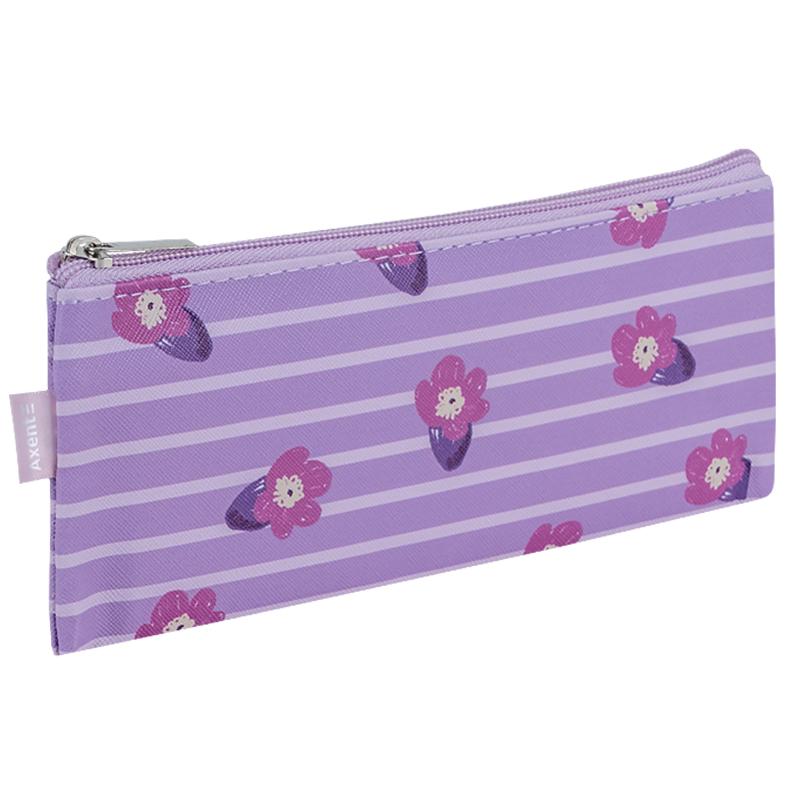 Pencil case "Axent" /1455-2-А/ 200x110mm Turnowsky, Lavender-2 (1/96)