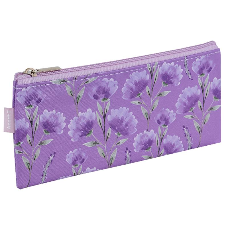 Pencil case "Axent" /1455-4-А/ 200x110mm Turnowsky, Lavender-4 (1/96)