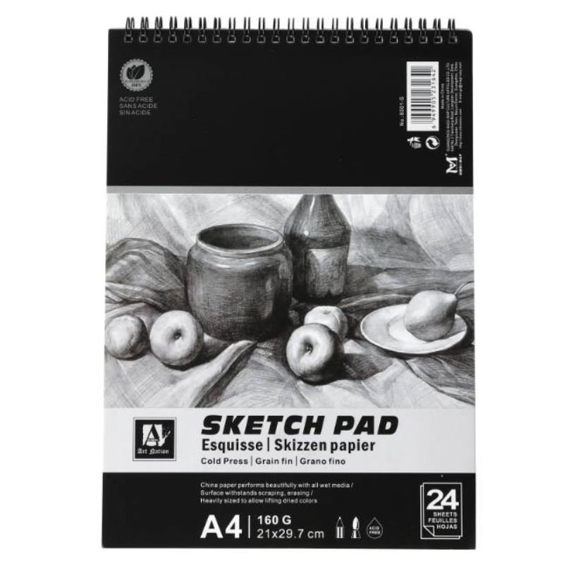 Скетчбук А4/24 "Art Nation" /6001-S/ 160 г/м2 (1/48)