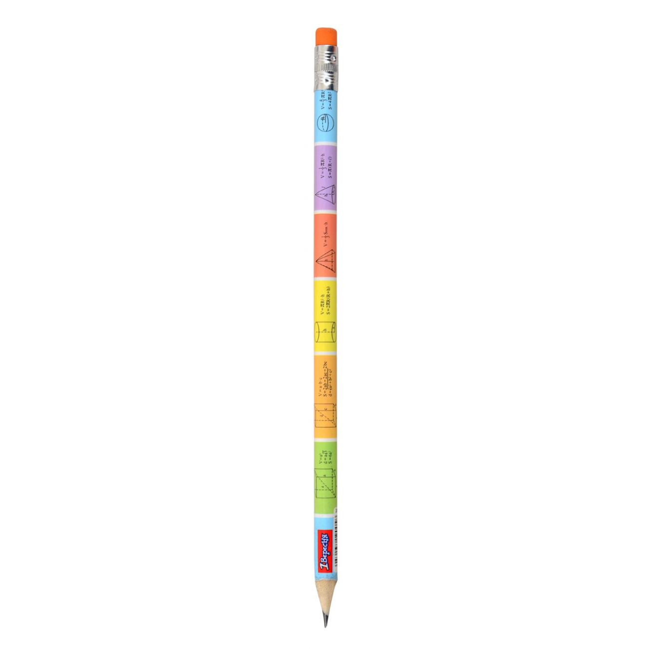 Pencil pr."1B"/280548/ "Stereometry" HB from rubber. 36 pieces/tube (sharpened) (36/360/2160)