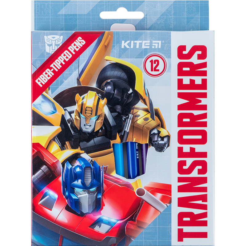 Felt-tip pens "Kite" 12 pcs. /TF24-447/ Transformers (1/24)