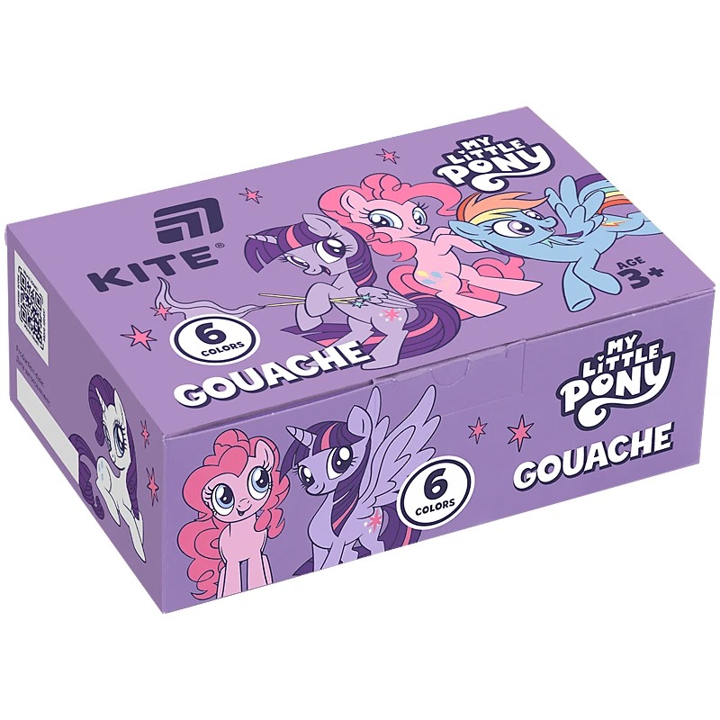 Gouache "Kite" 6 col. 20 ml /LP25-062/ My Little Pony (1/24)