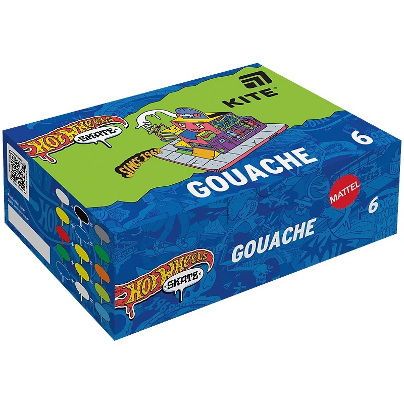 Gouache "Kite" 6 col. 20 ml /HW25-062/ Hot Wheels (1/24)