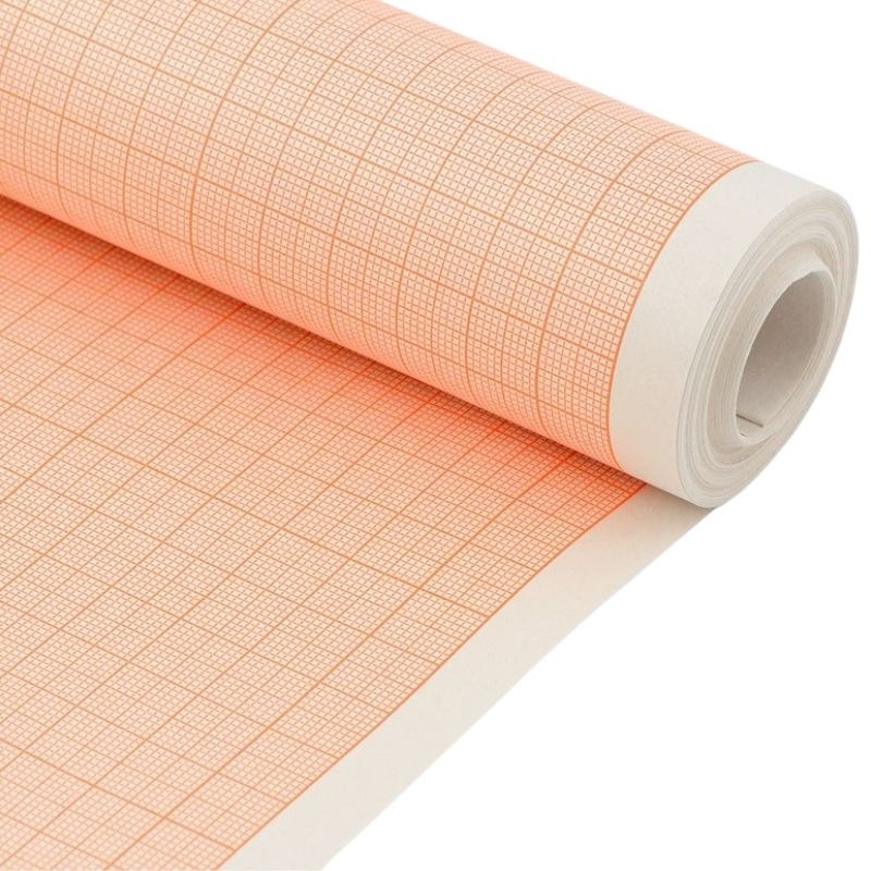 Millimeter paper "Etching" /MK6410R/2/ in a roll 64cm*10m, orange (1/16)