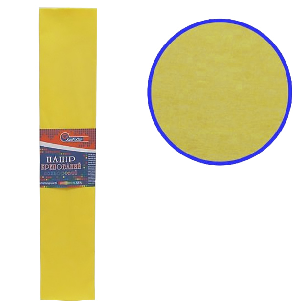 Corrugated paper 150%, 95g/m2 JO /KR150-80706/ 50*200cm dark yellow (1/100)