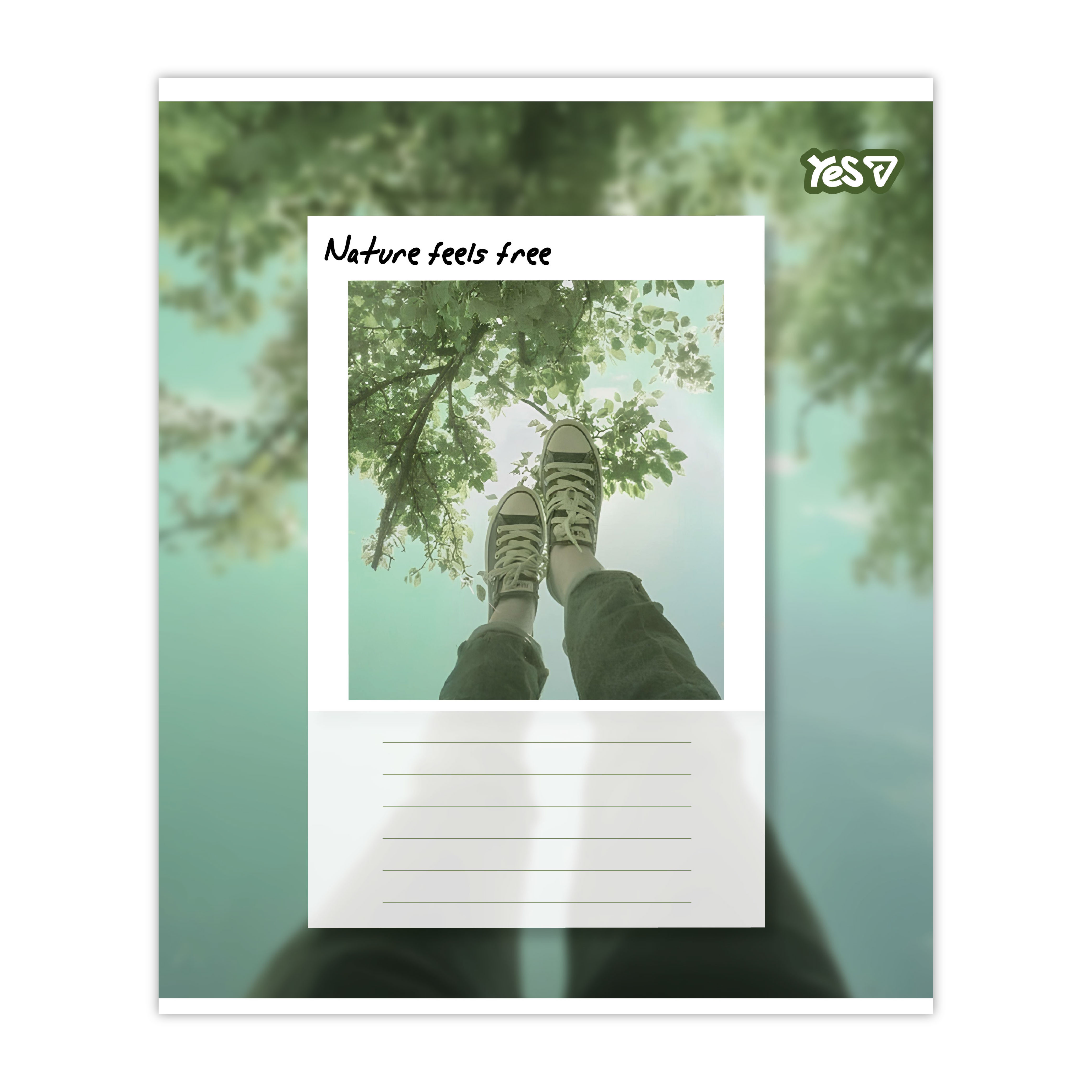 Student's notebook "YES" 36 sheets == /768847/ "Frame Your Life" (15/240)