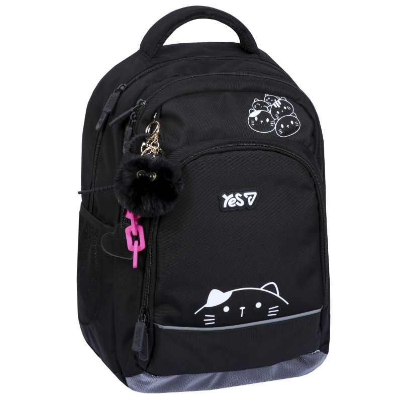 School backpack "YES" /550382/ S-117M Kittens 39*28*14cm (1/8)