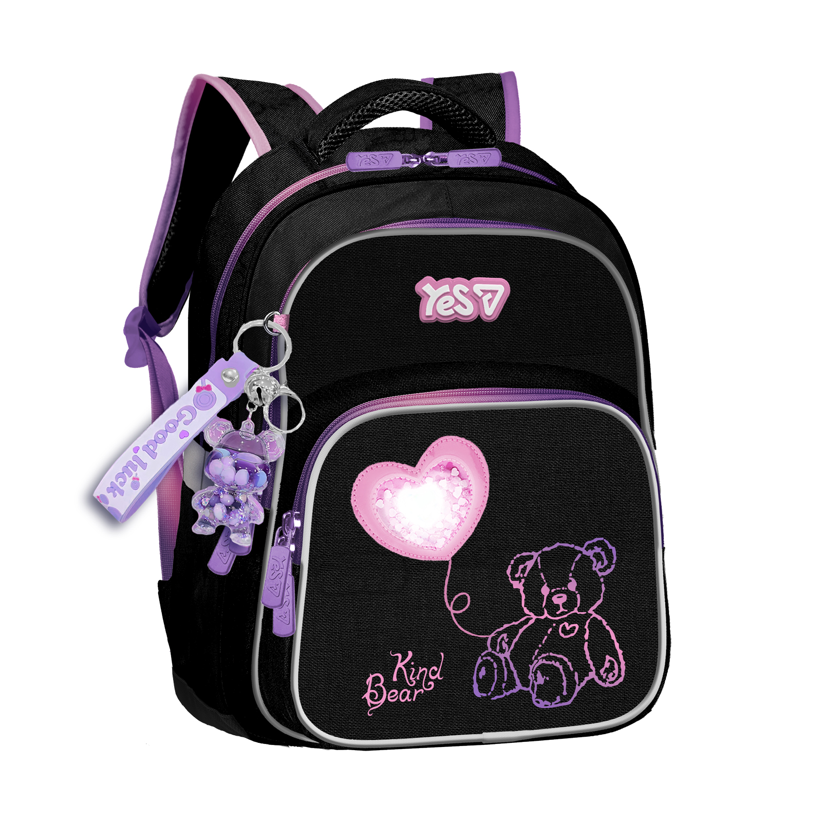 Рюкзак шкільний "YES" /550499/ S-91M Pink Bear 38*29*13см (1/8)