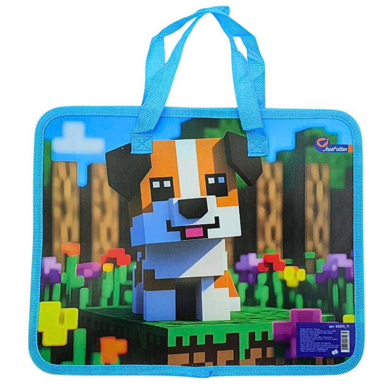 Папка-портфель 26*32см "JO" /S2025_11/ "Puppy" (1/12/120)