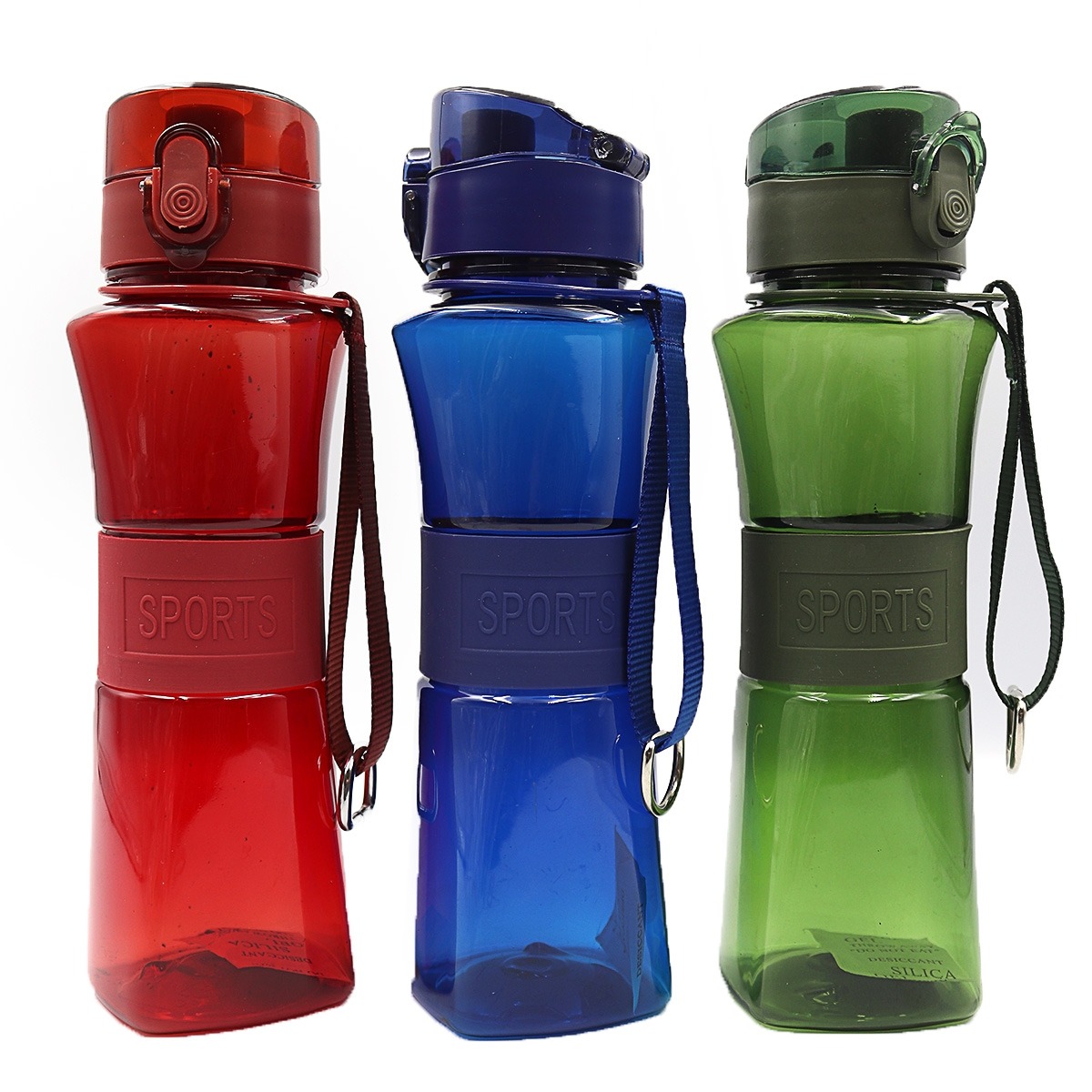 Water bottle "JO" /6174/ "Slim" 550ml loop (1/100)