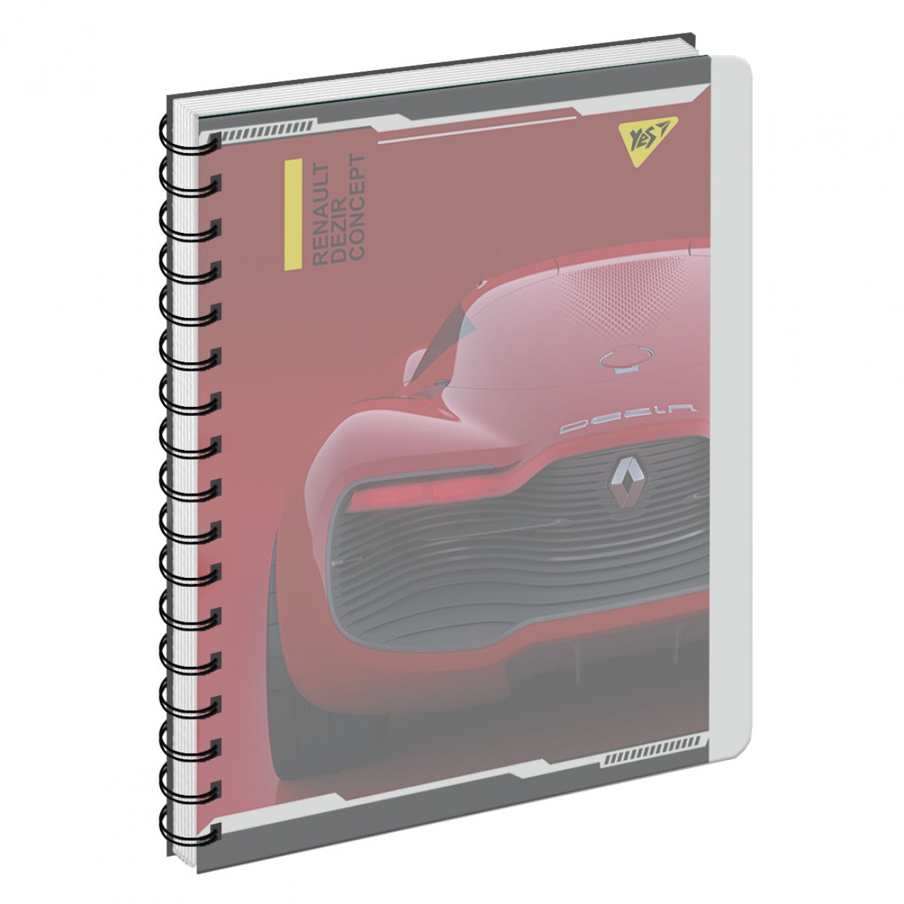 Notebook "YES" А5/144 3in1 /160119/ "Renault" #, plastic cover, with section. (3/30)