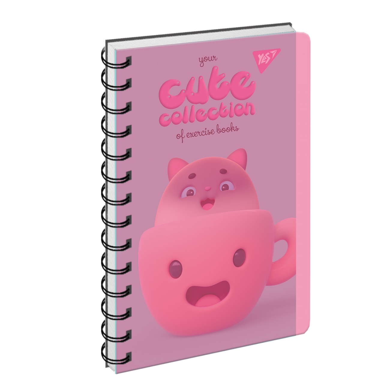 Notebook "YES" В6/144 3in1 /160138/ "Cute collection" #, plastic cover, with section. (3/30)