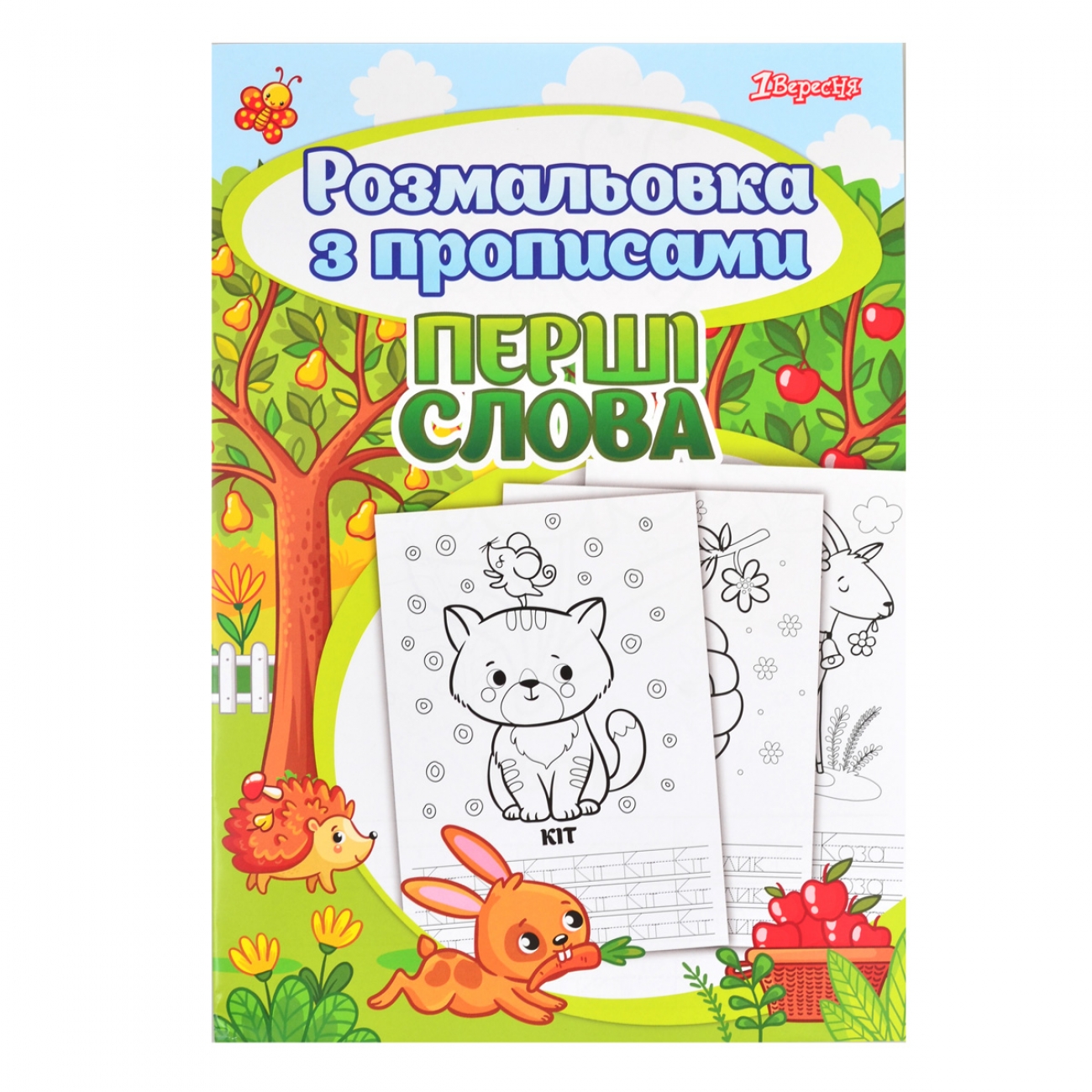 Coloring book A4 "1B" /742557/ "First words" with spellings 24 sheets. (1/50)