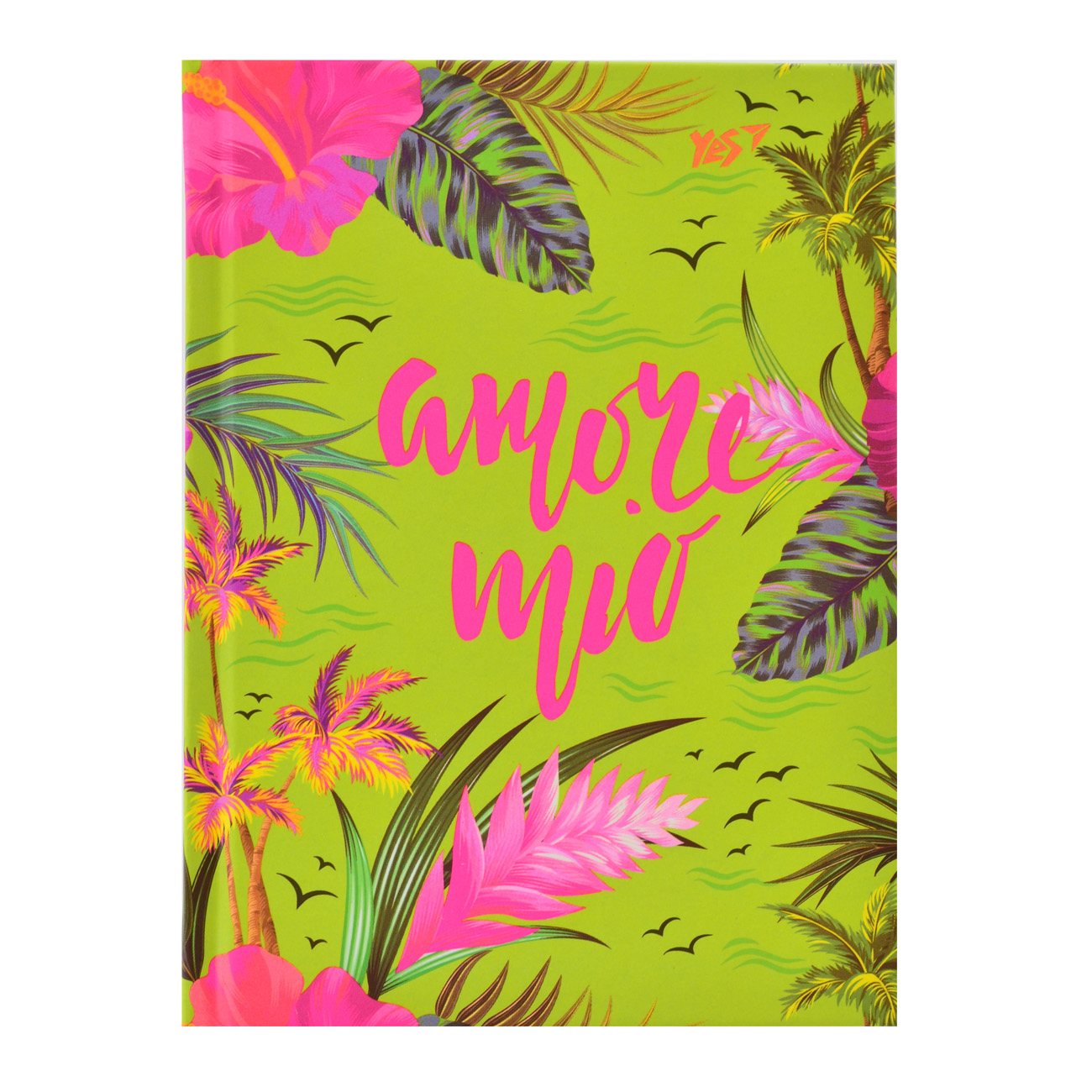 Блокнот А6/64 == "YES" /151520/ 7БЦ "Tropical vibes" неон + мат.лам + софт-тач (3/30)