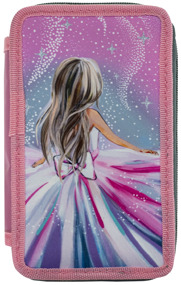 Pencil case "CLASS" /25305C/ pencil case 2 compartments, empty, "Girl's Dreams"