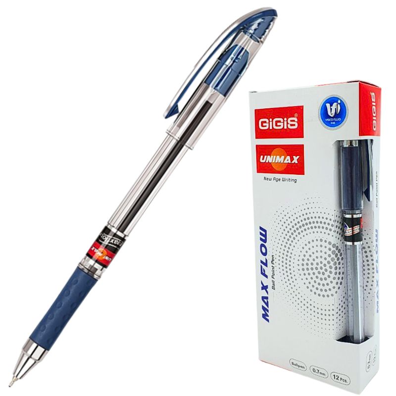 Ballpoint pen "Unimax" /UX-117-02/ "Maxflow" blue (12/120/1200)