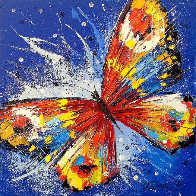 Diamond mosaic "Go to art" /177148/ "Butterfly" 30*30cm