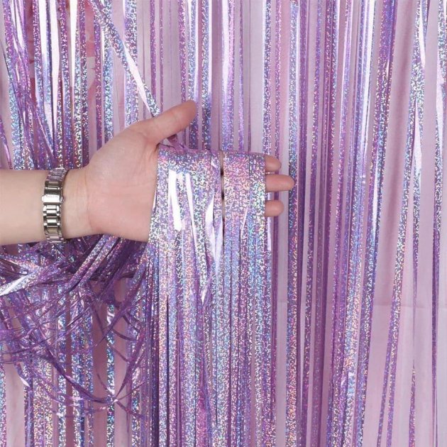 Photo zone "Art Studio of Happiness" /PCUR-HOLO-10/ "Hologram" 1*2m light purple (1/300)