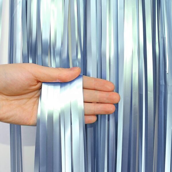 Photo zone "Art Studio of Happiness" /PCUR-MATE-03/ 1*2m light blue (1/300)